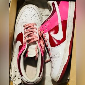 COPY - COPY - Nike Women’s low Dunks, Valentines collection, Pink/red/white